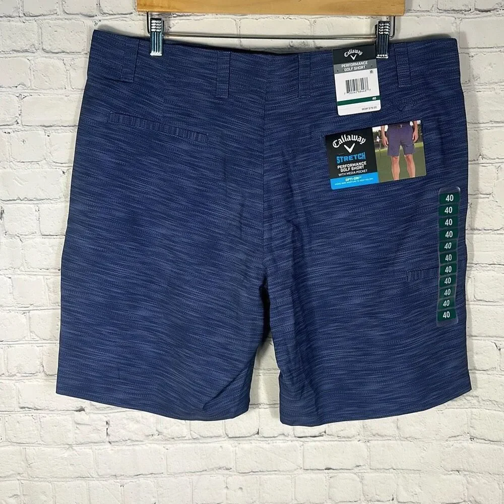 Callaway Mens 410 Peacoat FF Printed Texture Short‎ size 40 NEW